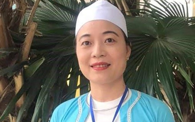 La escritora Bui Tuyet Mai. (Fotografía: Nhan Dan)