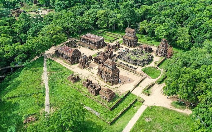 El santuario de My Son en la provincia central de Quang Nam.