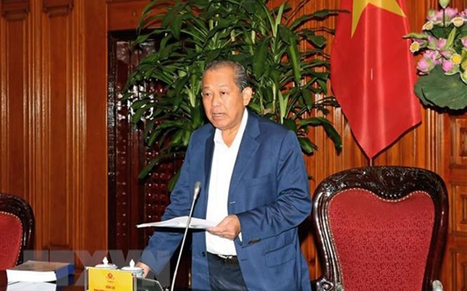 El viceprimer ministro permanente de Vietnam, Truong Hoa Binh. (Fotografía: VNA)
