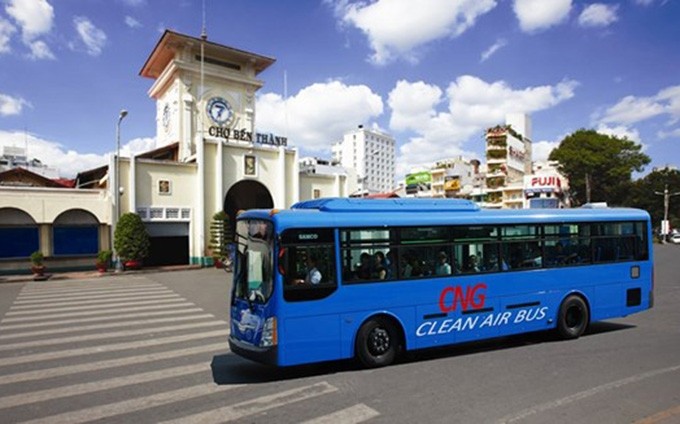 Ciudad Ho Chi Minh cuenta actualmente con 496 ómnibus de GNC (Fotografía: Internet)