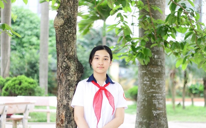 Dao Anh Thu, la ganadora del Concurso Internacional de Composiciones Epistolares de la UPU 2021 en Vietnam.