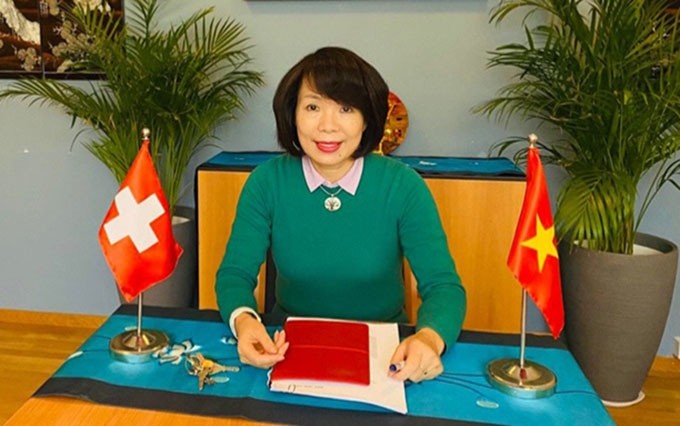 La embajadora vietnamita en Suiza, Le Linh Lan. (Fotografía: baoquocte.vn)