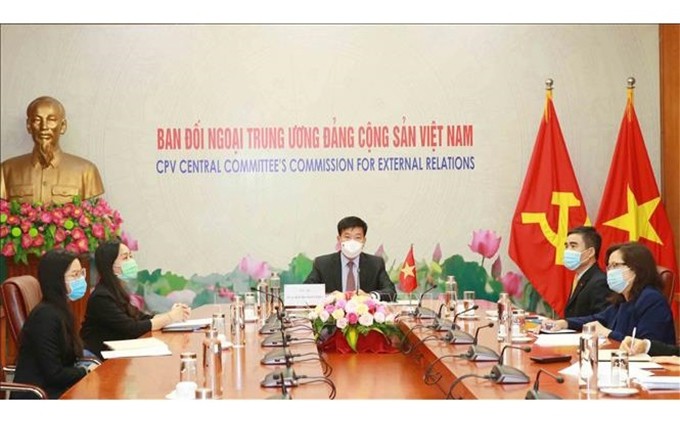 Delegación de Vietnam en la reunión. (Fotografía: VNA)