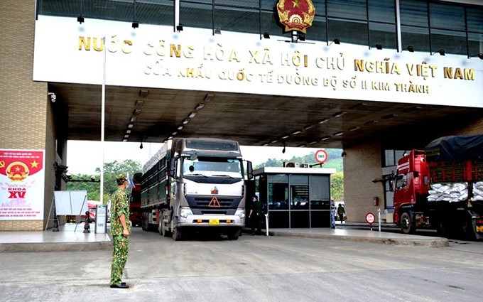 Bac Giang exporta cada día 500 toneladas de lichi a través de puerta fronteriza de Lao Cai (Fotografía: Nhan Dan)