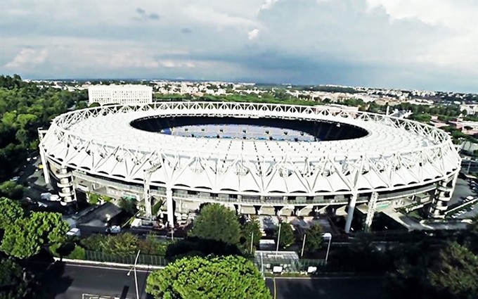 El Estadio Olimpico de Roma.