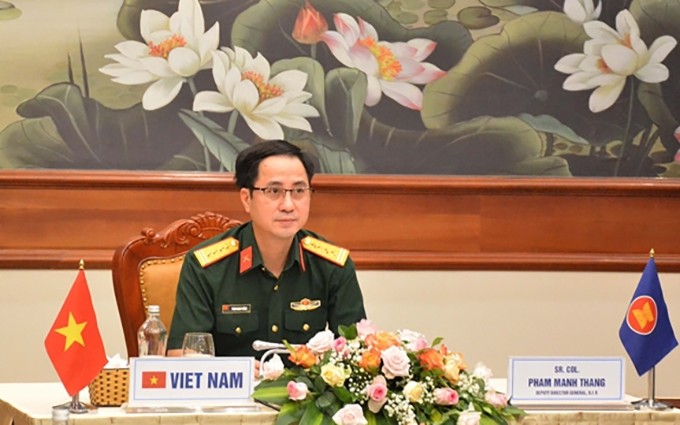 El coronel Pham Manh Thang, subjefe del Departamento de Relaciones Exteriores del Ministerio de Defensa de Vietnam.