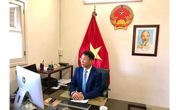 El embajador vietnamita en Venezuela, Le Viet Duyen. (Fotografía: VNA) 