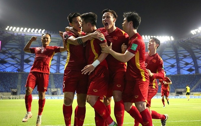 La selección vietnamita de fútbol.