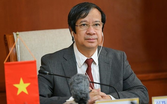 Ministro de Educación y Formación de Vietnam, Nguyen Kim Son (Fotografía: dangcongsan.vn)