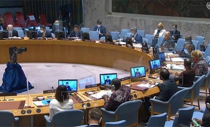 Escena de una reunión de la ONU sobre la situación en Sudán del Sur. (Fotografía: VNA)