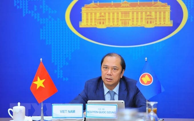 El vicecanciller de Vietnam, Nguyen Quoc Dung. (Fotografía: VNA) 
