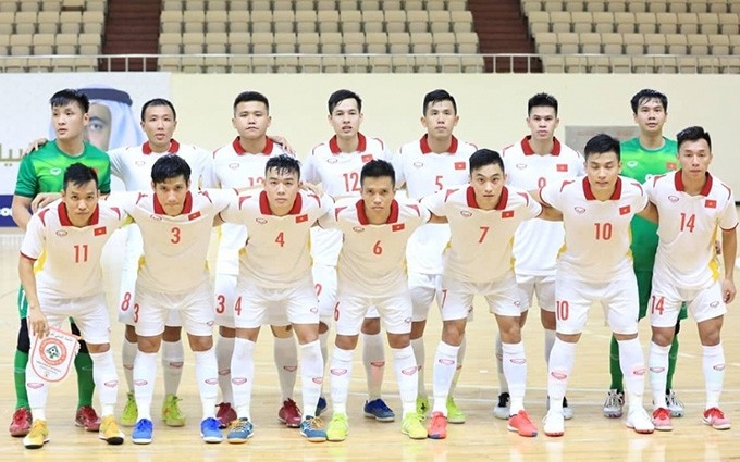 La selección vietnamita del fútbol sala (Fuente:Khorfakkan Sports Club)