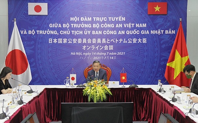 El ministro de Seguridad Pública de Vietnam, To Lam habla en la reunión. (Fotografía: cand.com.vn)