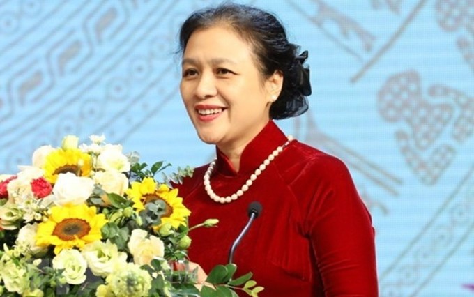 Nguyen Phuong Nga, presidenta de la Unión de Organizaciones de Amistad de Vietnam. (Fotografía: VNA) 