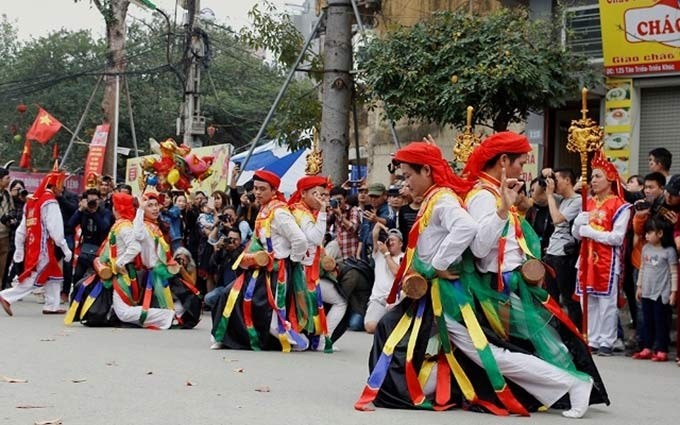 La peculiar danza Danh Bong de la aldea Trieu Khuc