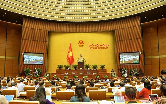 El primer período de sesiones de la Asamblea Nacional de Vietnam de XV legislatura.