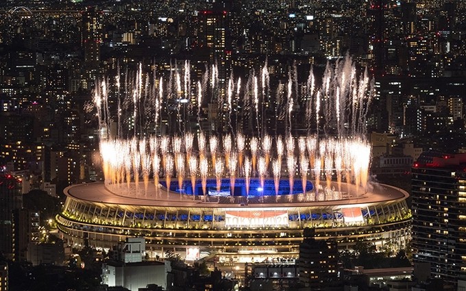 La ceremonia de clausura de los Juegos Olímpicos de Tokio 2020.