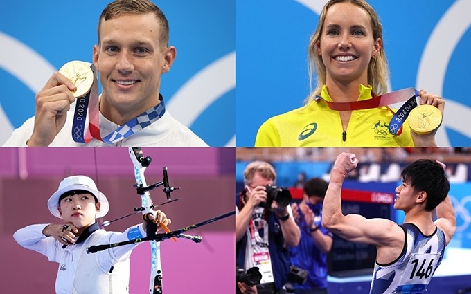 Deportistas con más medallas. (Fotografía: Reuters/ VOV) 