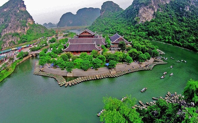 El complejo turístico de Trang An en Ninh Binh.