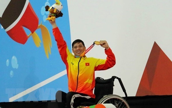 El nadador Vo Thanh Tung (Fotografía: VNA)