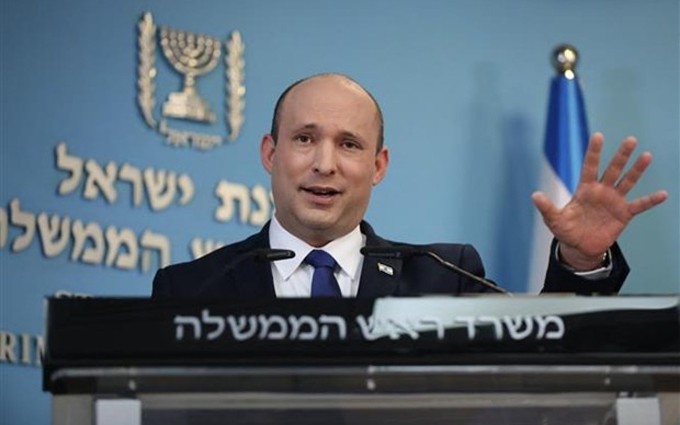 El primer ministro de Israel, Naftali Bennett, en una rueda de prensa en Jerusalén, el 18 de agosto de 2021.