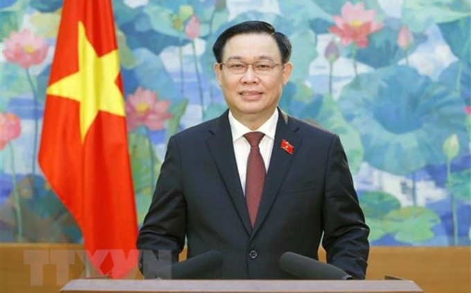 El presidente de la Asamblea Nacional de Vietnam, Vuong Dinh Hue. (Foto: VNA)