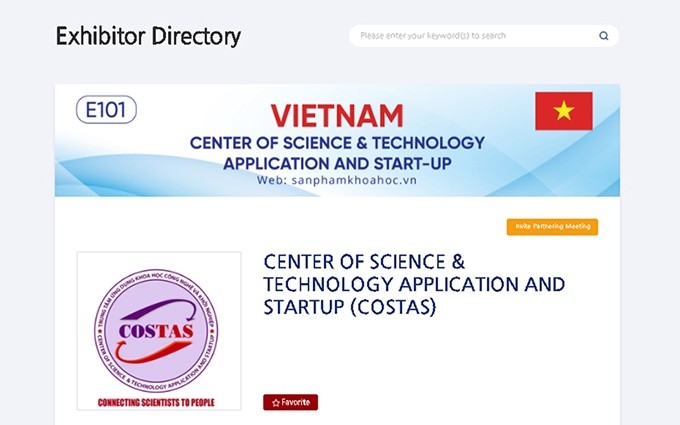  Empresas vietnamitas presentan sus productos. (Fotografía: Nhan Dan)