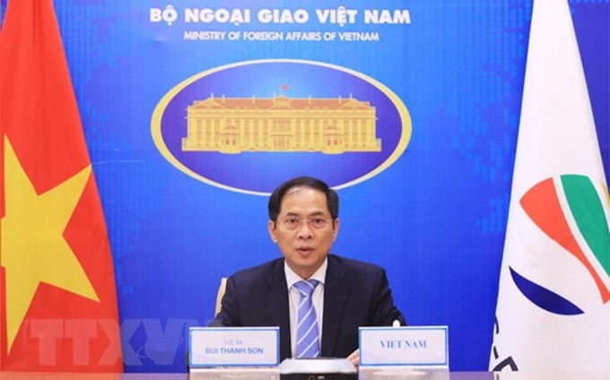 El canciller de Vietnam, Bui Thanh Son (Foto: VNA)