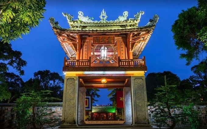 El Templo de la Literatura (Van Mieu- Quoc Tu Giam) en Hanói. (Fuente: VNA)