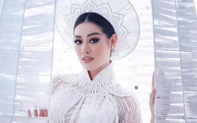 Nguyen Tran Khanh Van, quien figura en el top 21 del concurso Miss Universo 2020. (Fotografía: VNA)