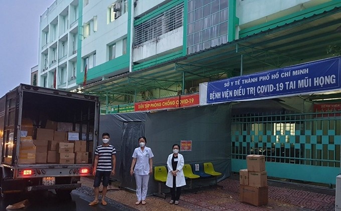 El lote llegó el 12 de septiembre al Hospital de Campaña número 10 en Ciudad Ho Chi Minh. (Fotografía: baoquocte.vn)