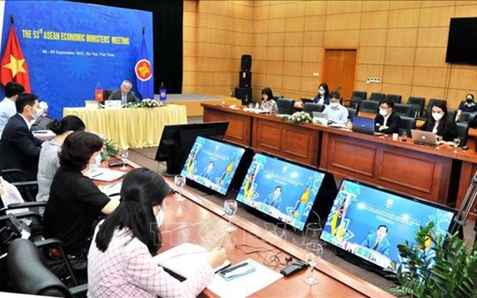 La 53 Reunión Ministerial de Economía de la Asean.  (Fotografía: VNA)