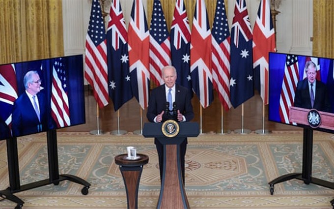 Australia, Estados Unidos y el Reino Unido anuncian el acuerdo de defensa en la región indopacífica. (Fotografía: EPA)