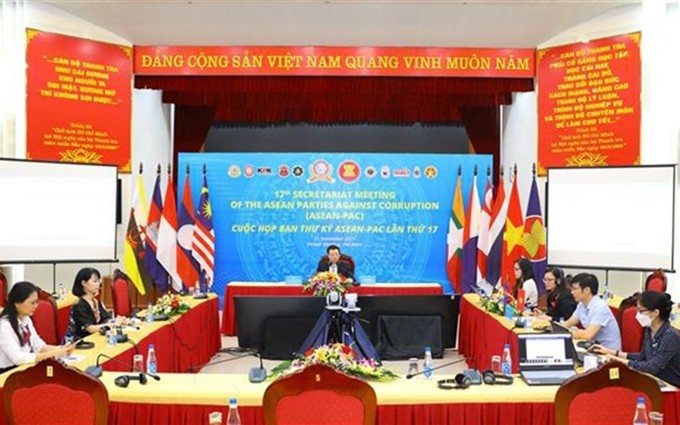La reunión ASEAN-PAC, presidida por la Inspección gubernamental de Vietnam (Foto: VNA)