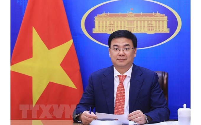 El viceministro de Relaciones Exteriores de Vietnam Pham Quang Hieu. (Fotografía: VNA) 