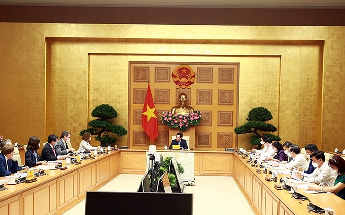 Escena de la reunión. (Fotografía: Hai Minh)