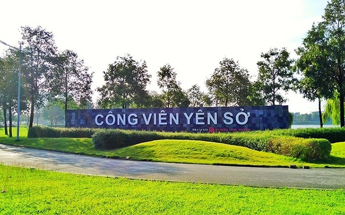 El parque Yen So, uno de los proyectos de inversión malasia en Hanói.