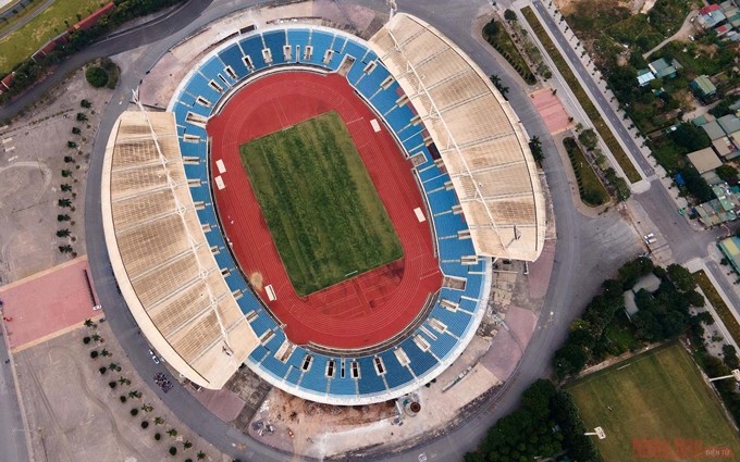 El estadio de My Dinh desde arriba. (Fotografía: Nhan Dan)