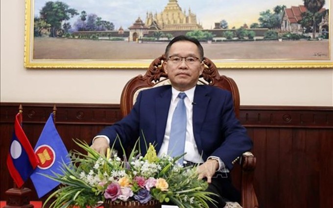 El viceministro de Relaciones Exteriores de Laos, Thongphane Savanphet. (Fotografía: VNA)