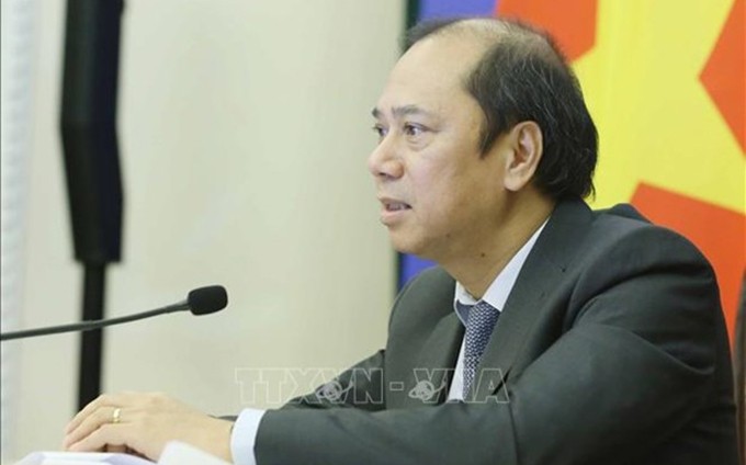 El viceministro de Relaciones Exteriores de Vietnam, Nguyen Quoc Dung. (Fotografía: VNA)