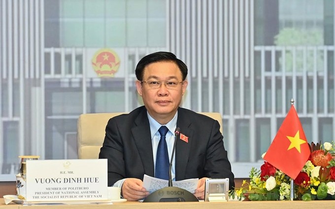 El presidente de la Asamblea Nacional de Vietnam, Vuong Dinh Hue. (Fotografía: Nhan Dan)