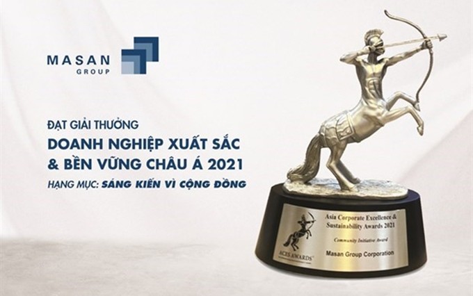 El grupo vietnamita Masan fue reconocido como empresa con Iniciativa por la Comunidad en los Premios a la Excelencia y Sostenibilidad Corporativas en Asia. (Fotografía: Masan)