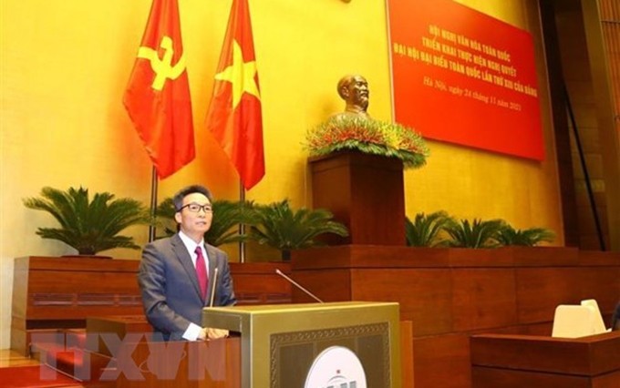 El viceprimer ministro de Vietnam, Vu Duc Dam. (Fotografía: VNA)