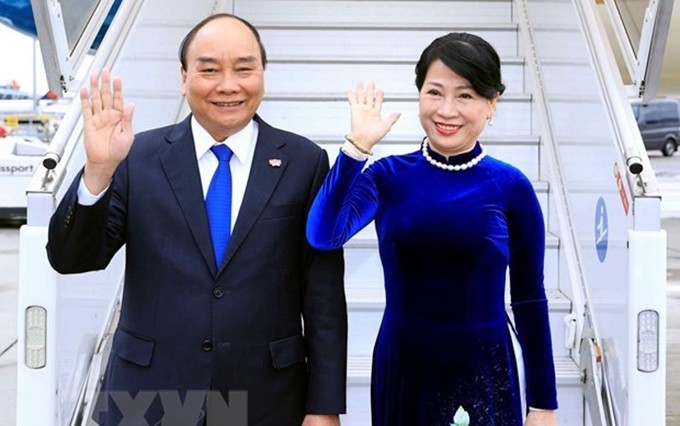 El presidente de Vietnam, Nguyen Xuan Phuc, y su esposa, parten de Ginebra, Suiza para iniciar su visita oficial a Rusia. (Fotografía: VNA)