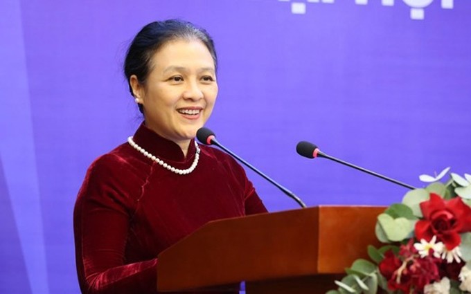 La presidenta de la VUFO, Nguyen Phuong Nga. (Fotografía: VNA)