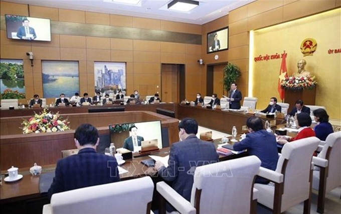 El Comité Permanente de la Asamblea Nacional de Vietnam de la XV legislatura celebrará su VI reunión en diciembre de 2021. (Fotografía: VNA)