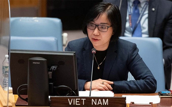 La Ministra Consejera Nguyen Phuong Tra, jefa adjunta de la misión permanente de Vietnam ante las ONU.
