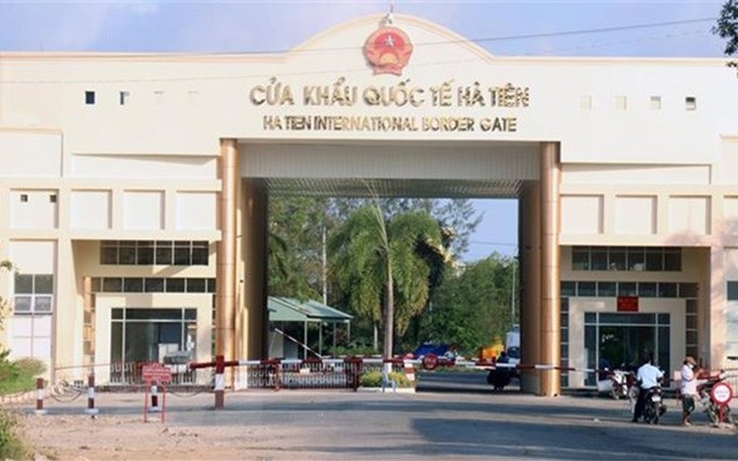 Puerta fronteriza internacional de Ha Tien, en la provincia de Kien Giang (Foto: VNA)