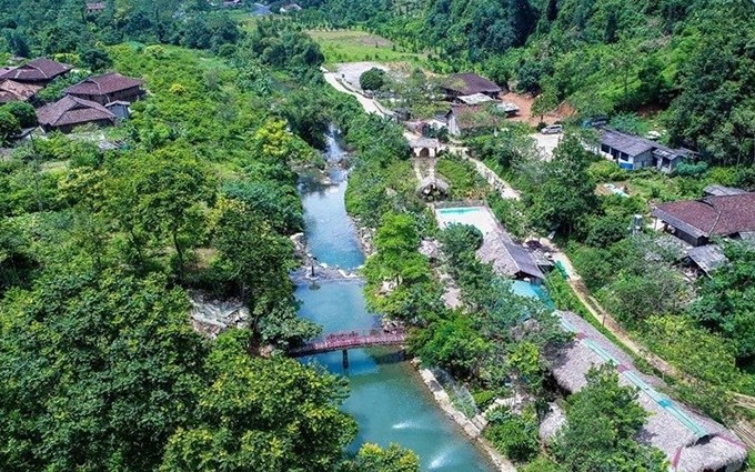 Sitio de ecoturismo Arroyo Mo Mam en la aldea de Hoan Trung, comuna de Chien Thang, distrito de Bac Son, provincia norteña vietnamita de Lang Son. (Fotografía: VNA)