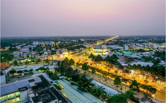 La ciudad de Vinh Long.